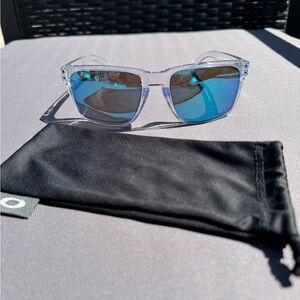 Oakley Holbrook XL Prizm Sapphire Polarized Lenses,  Polished Clear Frame